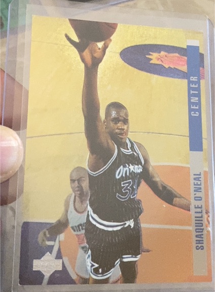 1993 Upper Deck SE Behind The Glass #G13 Shaquille O'Neal — front