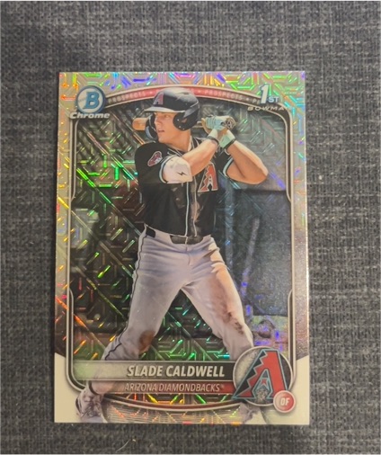2025 Bowman Chrome Prospects #BCP-21 Slade Caldwell — front