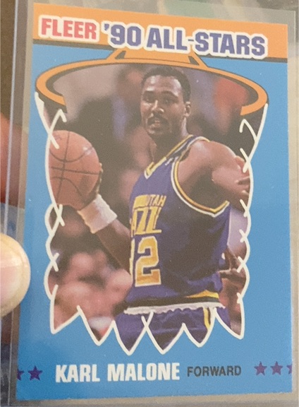 1990-91 Fleer All-Stars #7 Karl Malone — front