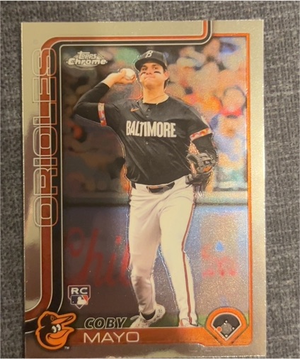 2025 Topps Chrome #120 Coby Mayo — front