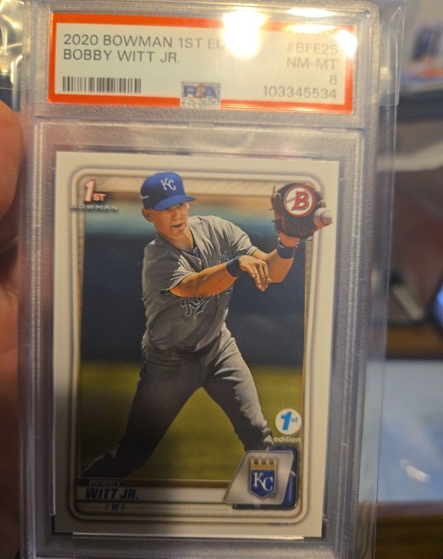 2020 Bowman 1st Edition #BFE25 Bobby Witt Jr. — front