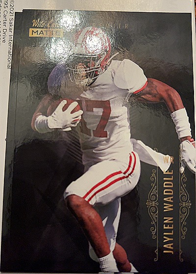 2021 Wild Card Matte #MBC-12 Jaylen Waddle — front
