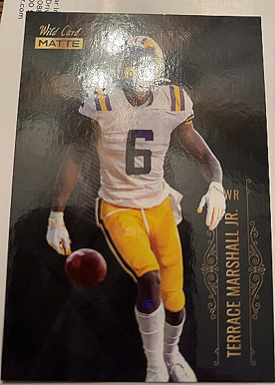 2021 Wild Card Matte #MBC-13 Terrace Marshall Jr. — front