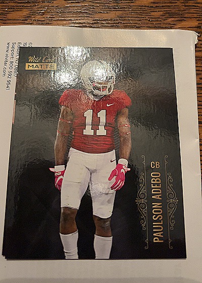 2021 Wild Card Matte #MBC-47 Paulson Adebo — front