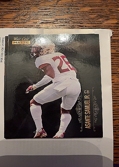 2021 Wild Card Matte Premier #MBC-40 Asante Samuel Jr. — front