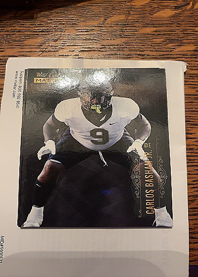 2021 Wild Card Matte #MBC-44 Carlos Basham Jr. — front