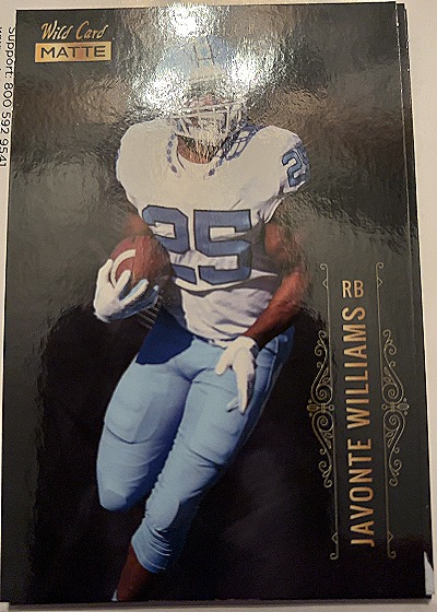 2021 Wild Card Matte #MBC-8 Javonte Williams — front