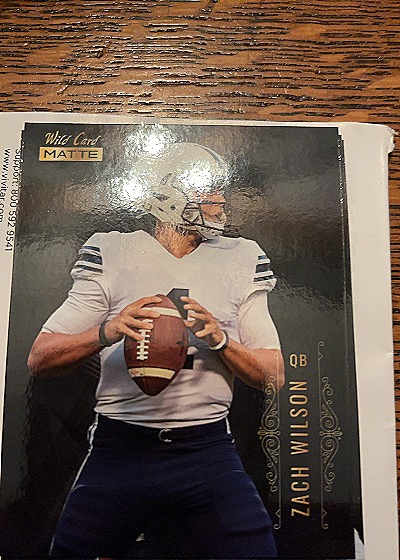 2021 Wild Card Matte Premier #MBC-5 Zach Wilson — front