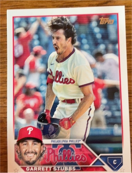 2023 Topps Update #US137 Garrett Stubbs Philadelphia Phillies — front