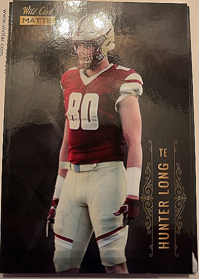 2021 Wild Card Matte #MBC-49 Hunter Long — front