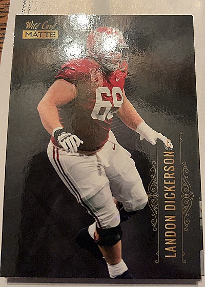2021 Wild Card Matte #MBC-45 Landon Dickerson — front