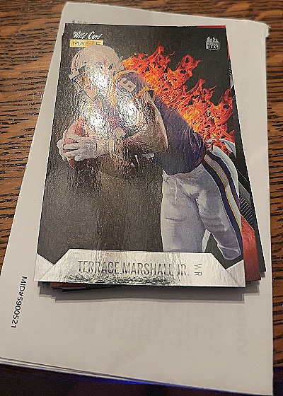 2021 Wild Card Matte #MRHR-23 Terrace Marshall Jr. — front