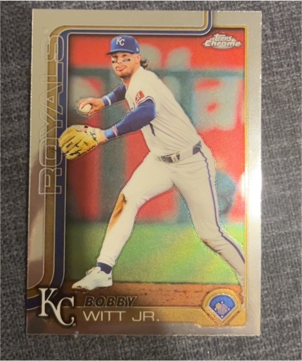2025 Topps Chrome #100 Bobby Witt Jr. — front