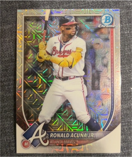 2025 Bowman Chrome #21 Ronald Acuna Jr. — front