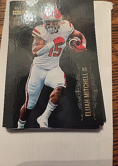 2021 Wild Card Matte Black #MBC-66 Elijah Mitchell — front