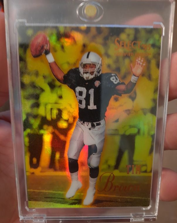 1995 Select Certified Mirror Gold #18 Tim Brown HOF — front