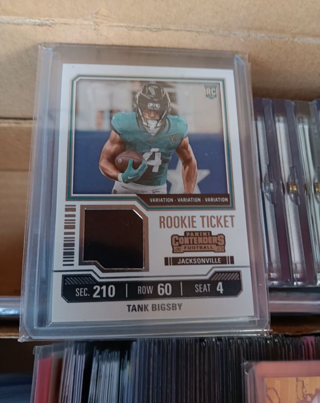 2023 Panini Contenders Rookie Ticket Swatches Variation #TS33V Tank Bigsby — front