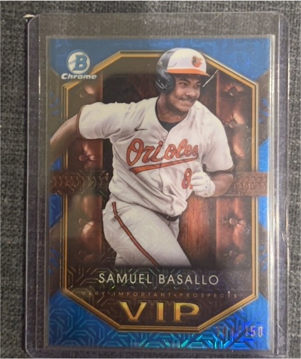 2025 Bowman Chrome #VIP-4 Samuel Basallo — front