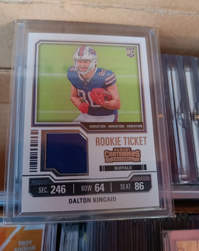 2023 Panini Contenders Rookie Ticket Variation #TS7V Dalton Kincaid — front