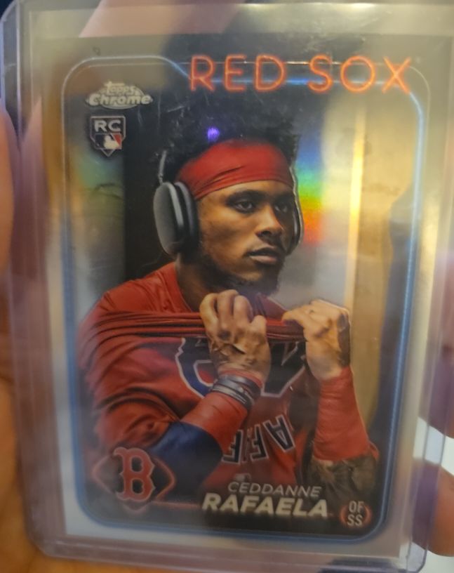 2024 Topps Chrome #118 Ceddanne Rafaela Image Variation SP RC Red Sox — front