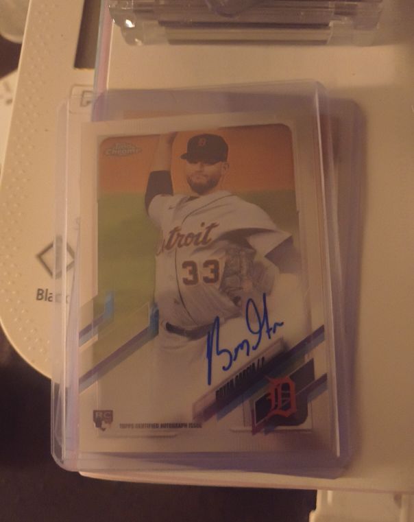 2021 Topps Chrome #RA-BG Bryan Garcia Rookie Autograph — front