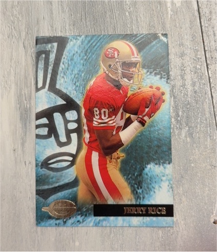 1996 Topps Gilt Edge #10 Jerry Rice — front