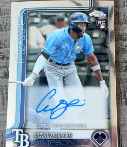 2025 Topps Chrome Rookie Autographs #RA-CSI Chandler Simpson — front
