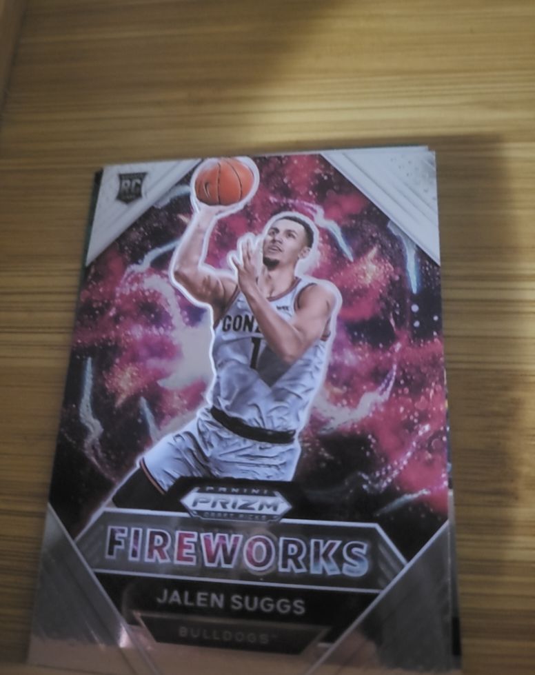2021 Panini Prizm Draft Picks #3 Jalen Suggs Fireworks — front