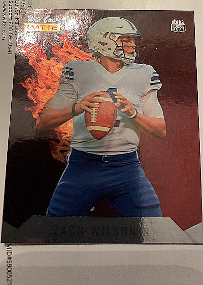 2021 Wild Card Matte #MWW-5 Zach Wilson — front