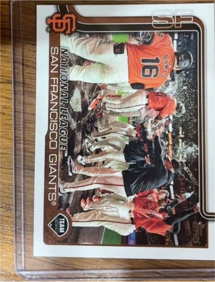 2025 Topps Series 2 #514 San Francisco Giants Team Card — front