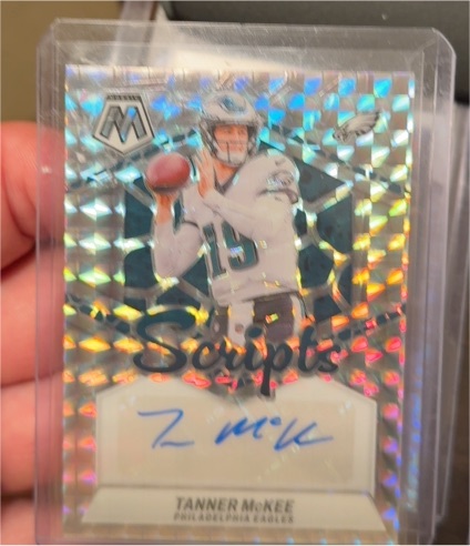2024 Panini Mosaic #SC-TMC Tanner McKee Scripts — front