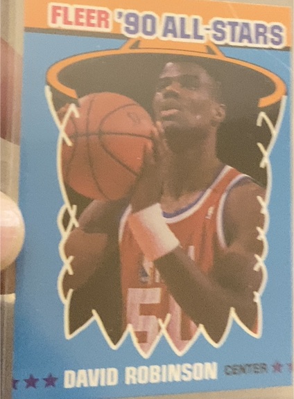 1990-91 Fleer All-Stars #10 David Robinson — front