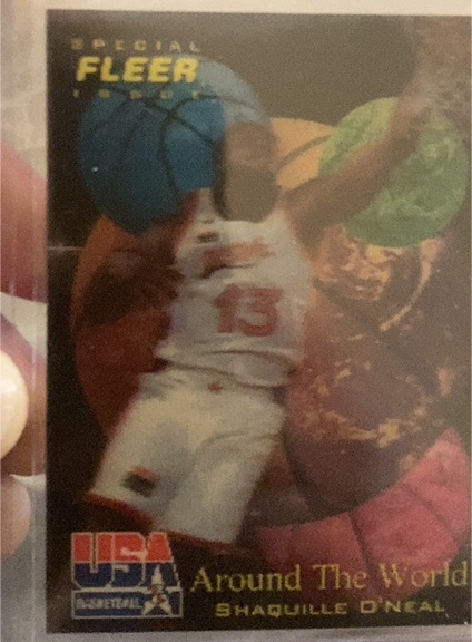 1992 Fleer Special #Around The World Shaquille O'Neal — front