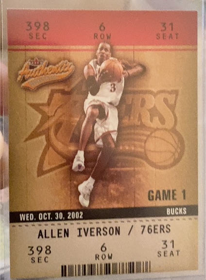2002-03 Fleer Authentix #56 Allen Iverson — front