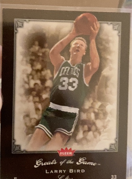 2005-06 Fleer Greats of the Game #52 Larry Bird — front