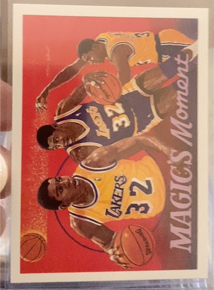 1991-92 Upper Deck #29 Magic's Moment Magic Johnson — front