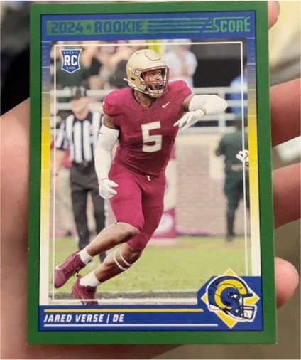 2024 Panini Score Football #312 Jared Verse — front