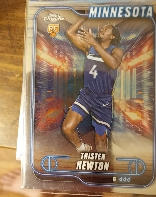 2024-25 Topps Chrome #108 Tristen Newton — front