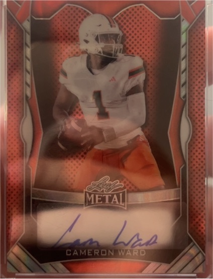 2025 Leaf Metal #MA-CW2 Cameron Ward RC Auto — front