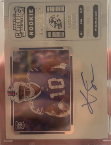2022 Panini Contenders Rookie Ticket #219 Khalil Shakir — front
