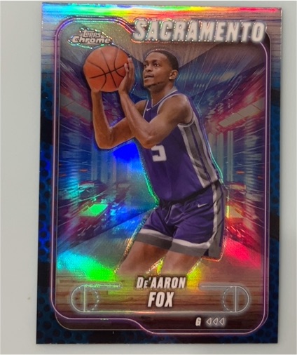 2024-25 Topps Chrome #109 De'Aaron Fox — front
