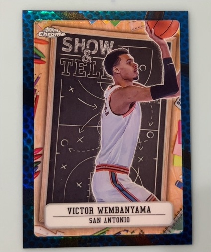 2024-25 Topps Chrome #ST-9 Victor Wembanyama Show and Tell — front