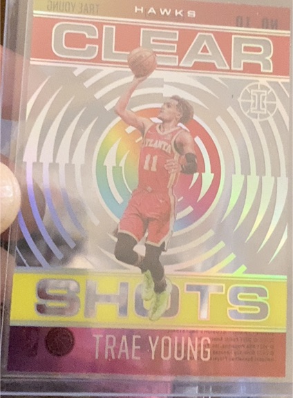 2020-21 Panini Illusions Clear Shots #10 Trae Young — front