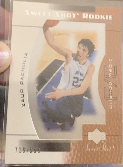 2003-04 Upper Deck Sweet Shot #716 Zaur Pachulia Rookie — front