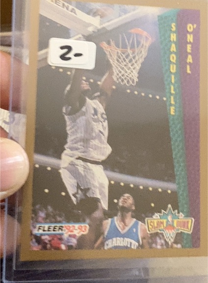 1992-93 Fleer Slam Dunk #298 Shaquille O'Neal Rookie Orlando Magic — front