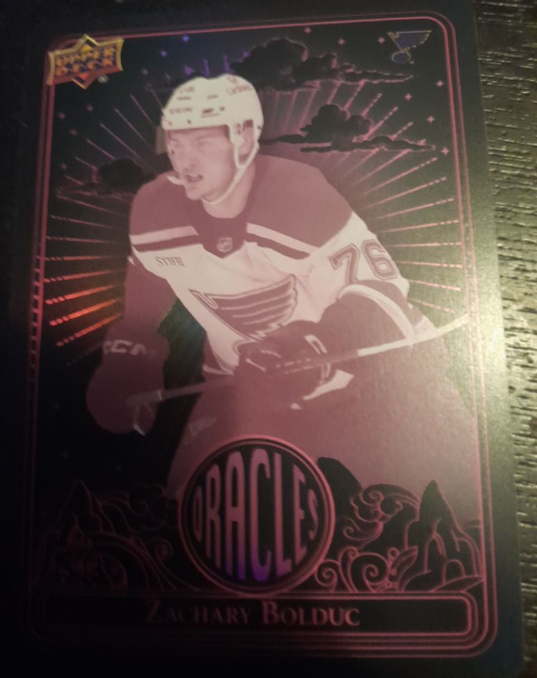 2024-25 Upper Deck Extended Series Oracles #O-51 Zachary Bolduc — front