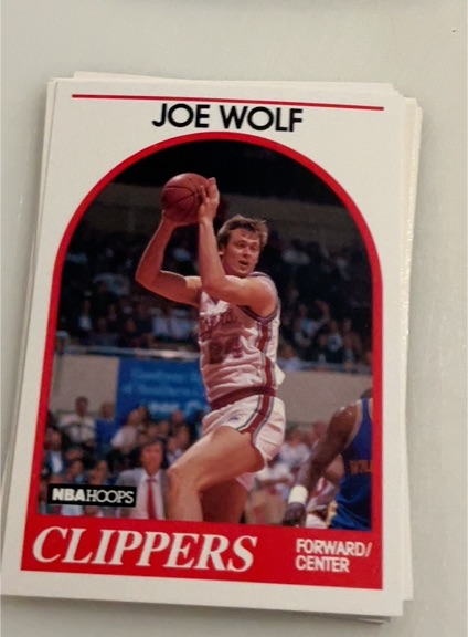 1989-90 NBA Hoops #173 Joe Wolf — front