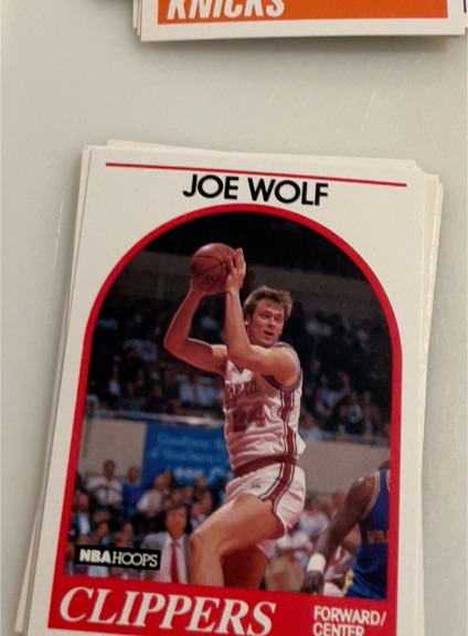1989-90 Hoops #173 Joe Wolf — front