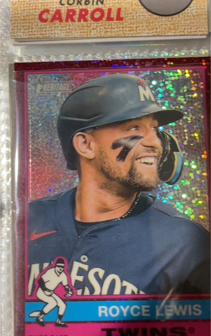2025 Topps Heritage Chrome #138 Royce Lewis — front