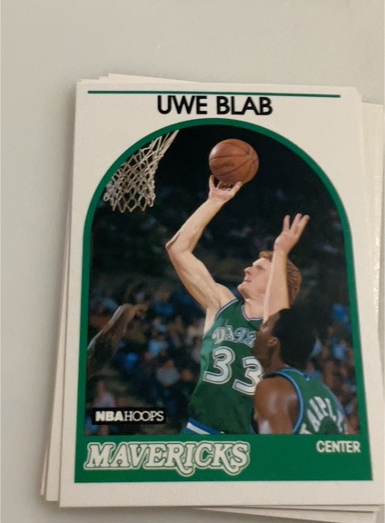 1989 NBA Hoops #104 Uwe Blab — front